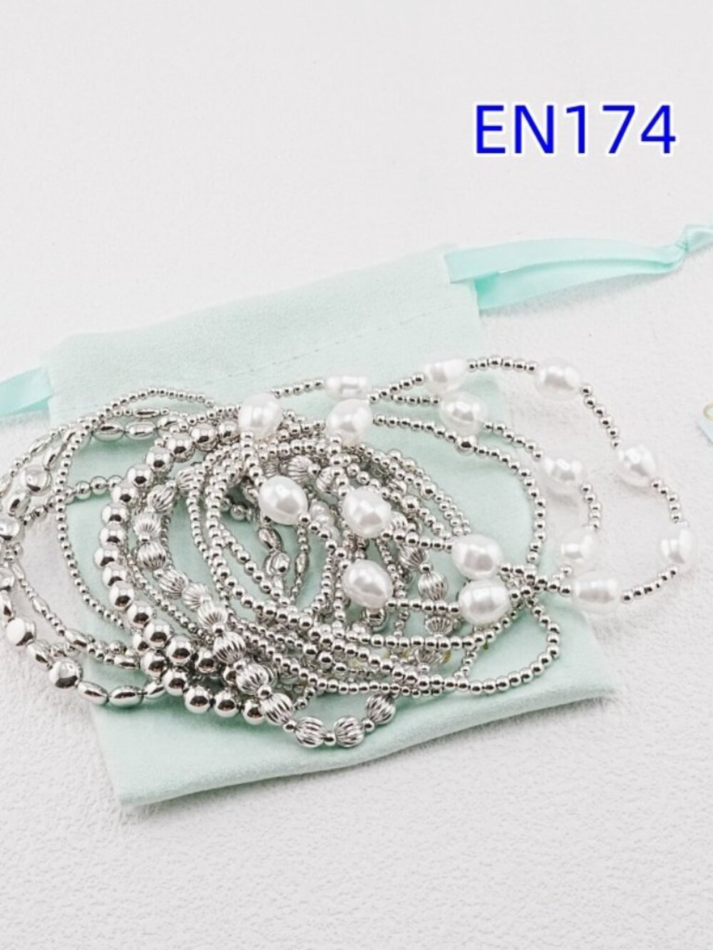 Enewton Fourteen-Piece White Gold Bracelet Set - Picture 4 of 5